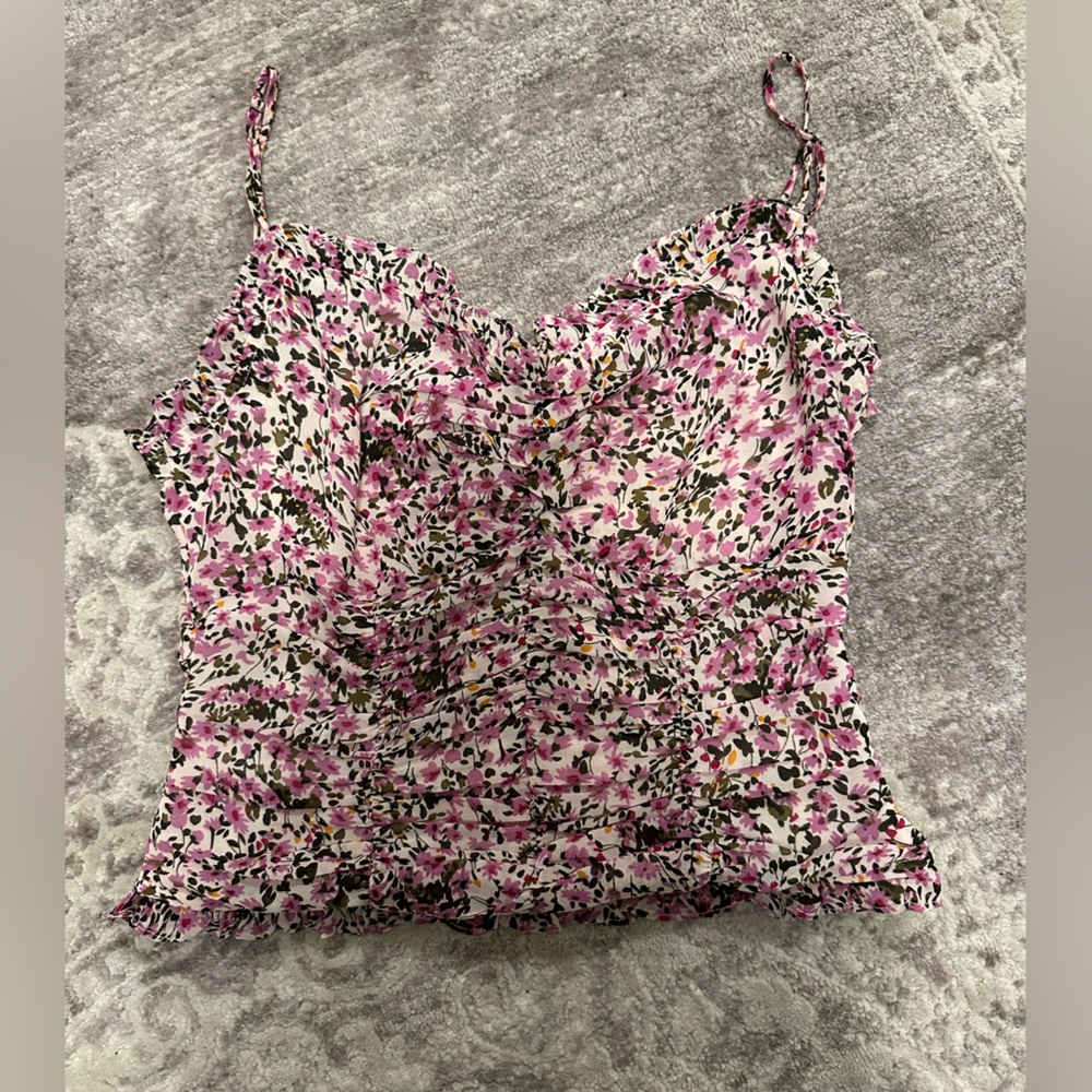 Astr the label floral crop top